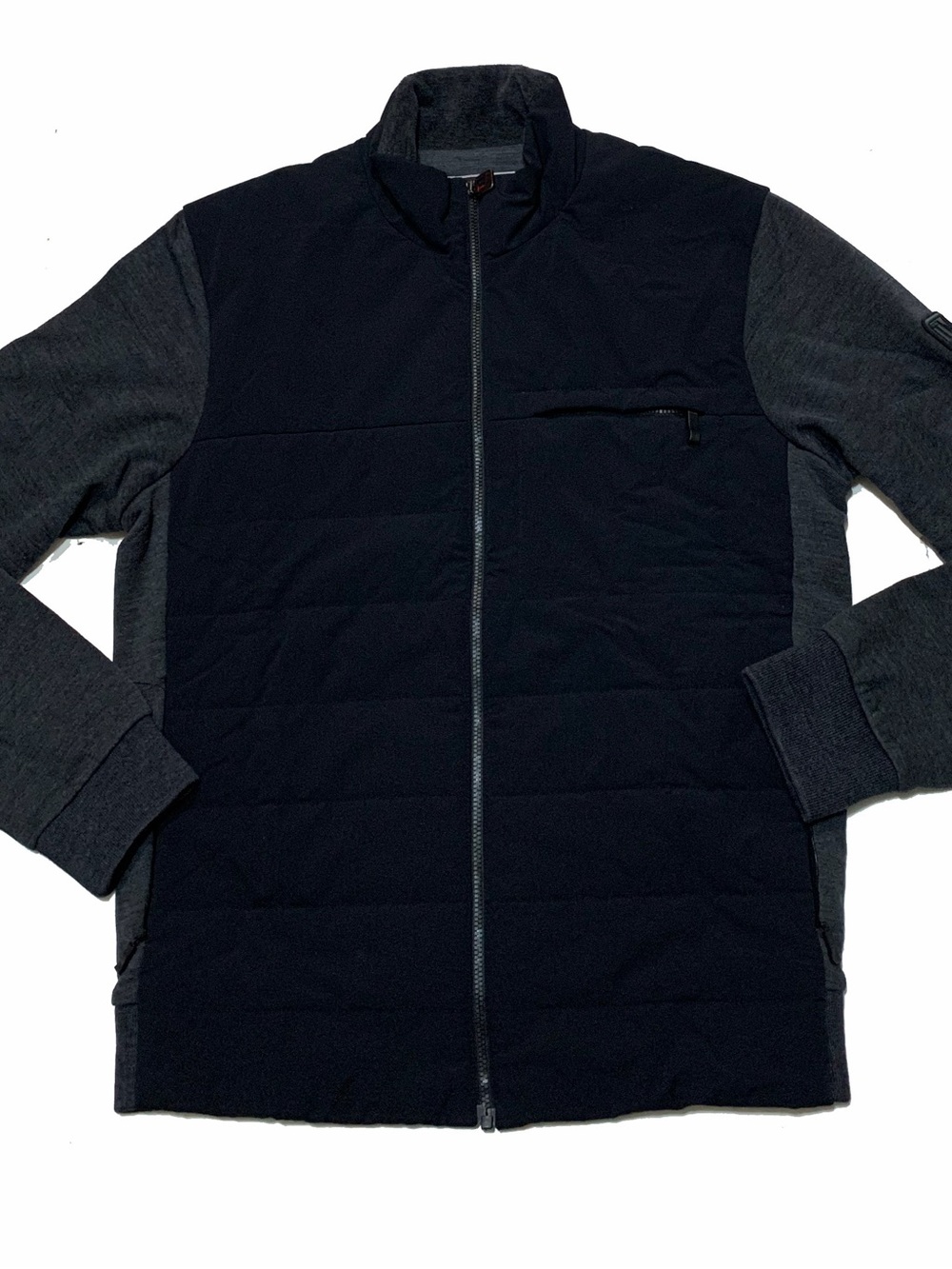 Z Zegna Techno Merino Zip-Up Hybrid jacket